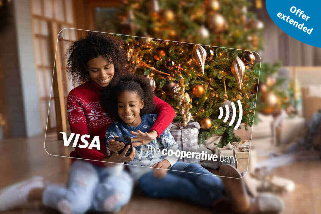 The Co-operative Bank logo | VISA logo